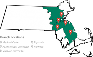 Members Plus Locations Map in massachusetts