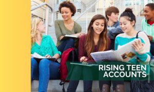 teens reading - image for rising teen account slider
