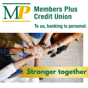 MPCU logo with an image of teamwork and the text Stronger Together