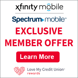 Xfinity Mobile ad, linking to the ad page